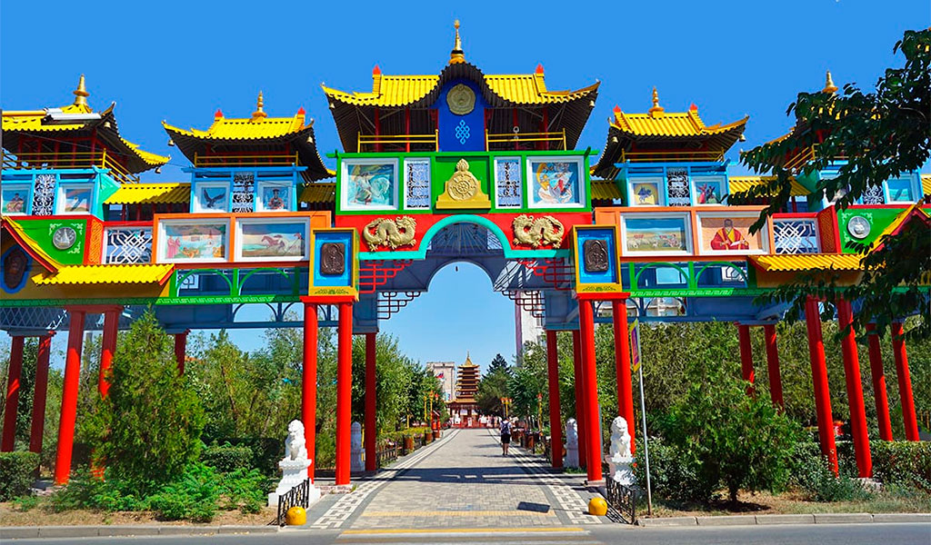 The Golden Gate in Elista, Republic of Kalmykia